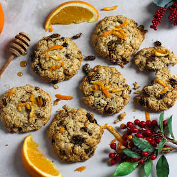 Orange & Sultana Oat Cookies