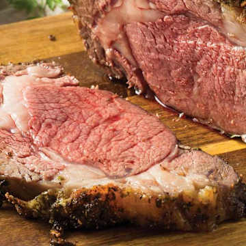 Cajun Prime Rib Roast with Baby Yellow Potatoes