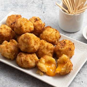 Cheese-Filled Mac and Cheese Bites