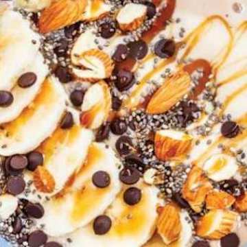 Banana Peanut Butter Oat Bowl