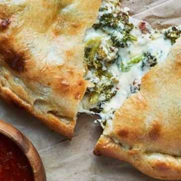 Cheesy Broccoli Calzones
