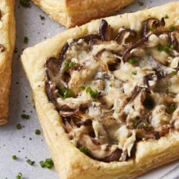 Mushroom and Gruyere Tarts