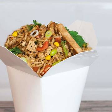 Fried Rice with Quorn Vegan Fillets