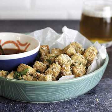 Popcorn Vegan Pieces with Buffalo Sauce