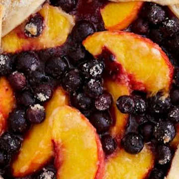 Peach and Blueberry Galette
