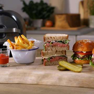 Ultimate Steak Sandwich & Cheeseburger Stack