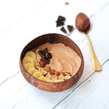 Banana Nutella Avocado Smoothie Bowl