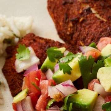 Blackened Tilapia with Cilantro