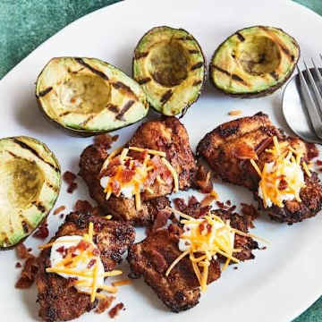 Tex-Mex Chicken with Grilled Avocado