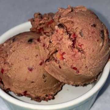 Chocolate Cherry Chip Ice Cream