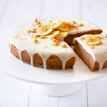 Banana Peel & Chickpea Cake