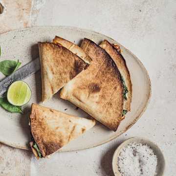 Grilled Spinach & Cheese Wraps