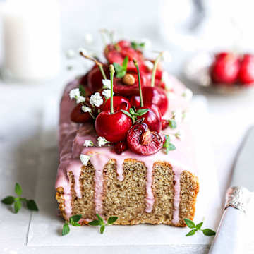 Cherry Glazed Banana Bread