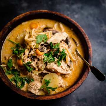Roast Chicken & Noodle Soup