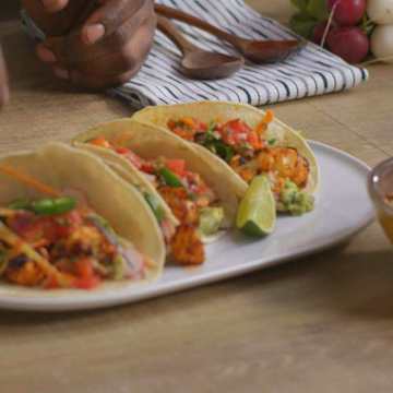 Tinga Cauliflower Tacos