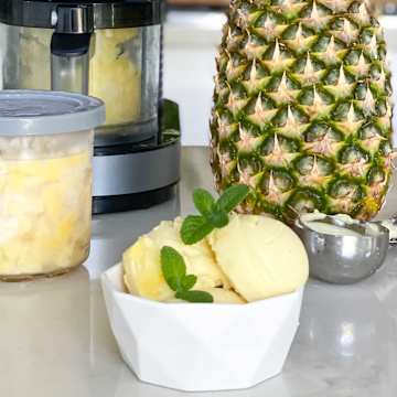 Sorbete de fruta fresca