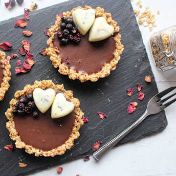 Valentine's Double Chocolate Tartlets