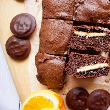 Jaffa Cake Orange Brownies