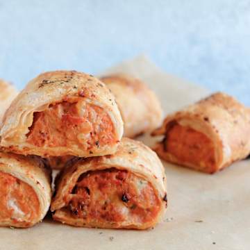 Chicken, Chorizo & Mozzarella Sausage Rolls