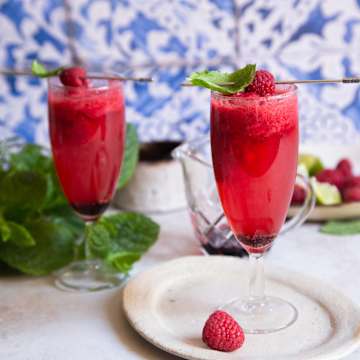 Frozen Raspberry Bellini