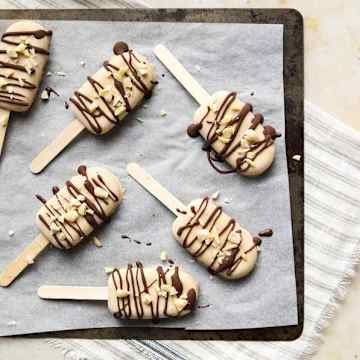 Peanut Butter Banana Popsicles