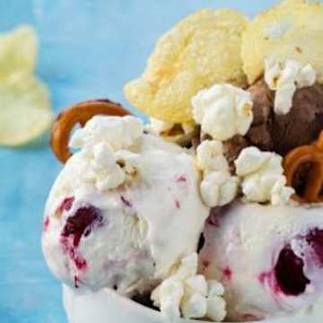 Sweet and Salty Snack Mix IceCream