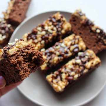 Brownie Crispy Peanut Butter Slice