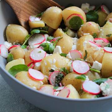 Potato, Radish & Feta Salad