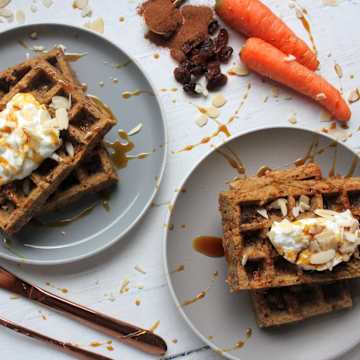 Carrot Cake Waffles