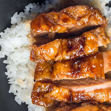 Teriyaki Glazed Chicken Breast & Rice