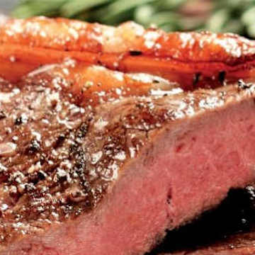 Montreal Strip Steaks with Green Beans & Rice