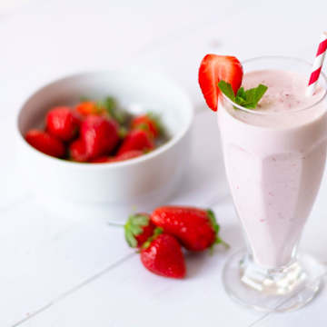 Fresh Strawberry Milkshake