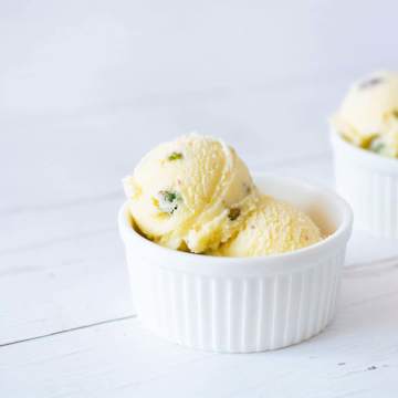Orange Blossom & Pistachio Ice Cream