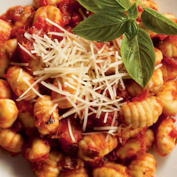 Veggie Sausage Gnocchi in Tomato Sauce