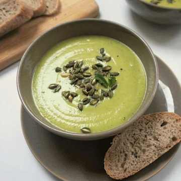 Potato, Pea & Mint Soup