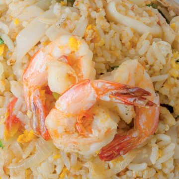 Shrimp with Edamame & Fried Rice