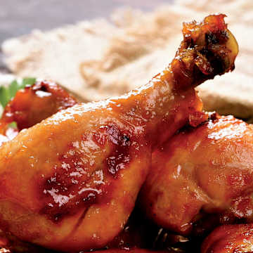Frozen to Crispy Drumsticks with Barbecue Sauce