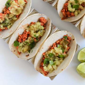 Chicken & Pineapple Soft Tacos