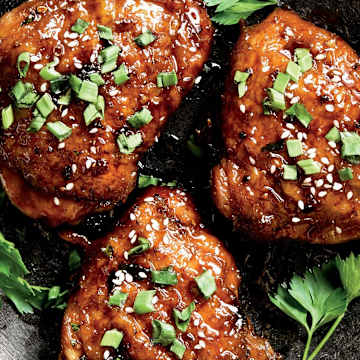 Sweet & Sour Chicken Thighs, Cauliflower & White Rice