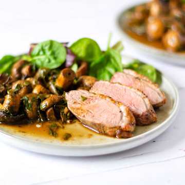 Duck Breast & Parsley Mushrooms