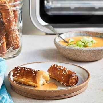Soft Pretzel Sticks with Beer Cheese Dip