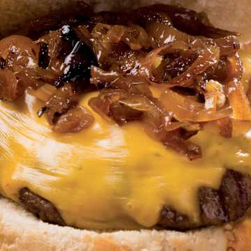 BBQ Griddled Smash Burgers with Caramelized Onions