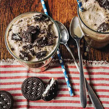 Frappe au caf aux biscuits et la crme