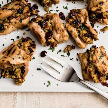 Cranberry-Stuffed Chicken Thighs