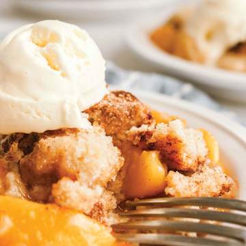 Baked Peach Cobbler