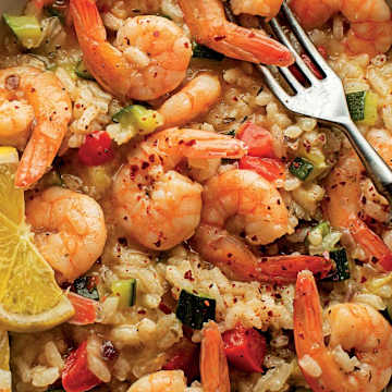 Jerk Seasoned Shrimp with Broccoli and Cajun-Style Rice