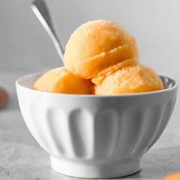 Boozy Passion Peach Sorbet