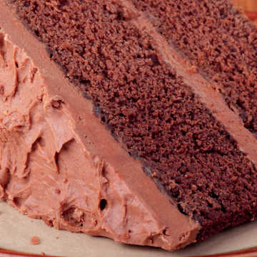 Mint Chocolate Chip Cake with Chocolate Frosting