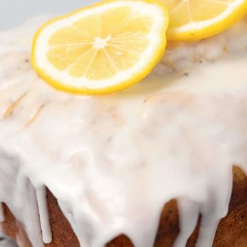 Lemon Poppy Seed Loaf with Lemon Glaze