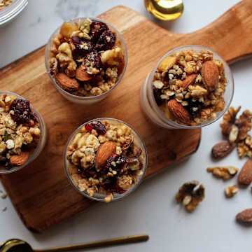 Cinnamon Apple Granola Pots